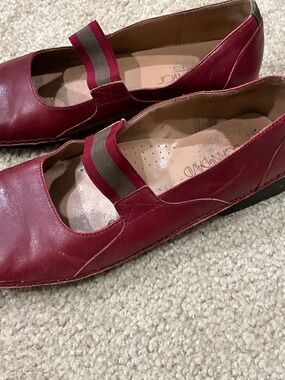 Joan + David leather red shoes, 8.5